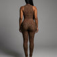 DIONNE High Neck Leopard Jumpsuit