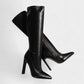 CHARLIE Faux Leather Knee-High Boots