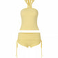 YANNIE Halter Neck Top & Drawstring Short Set