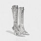 WENA Studded Pointed Toe Knee-High Boots
