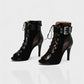 ELINDA Short Lace-up Stiletto Boots