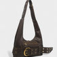 ALEXIS Retro Faux Leather Shoulder Bag