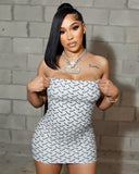 NERISSA Strapless Bodycon Mini Dress