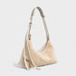 YENNA Faux Suede Dumpling Shoulder Bag