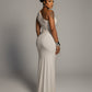 HANIMA One-Shoulder Ruched Maxi Dress
