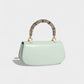 ZARLA Bamboo Handle Faux Leather Bag