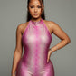 LICIA Halter Neck Backless Romper