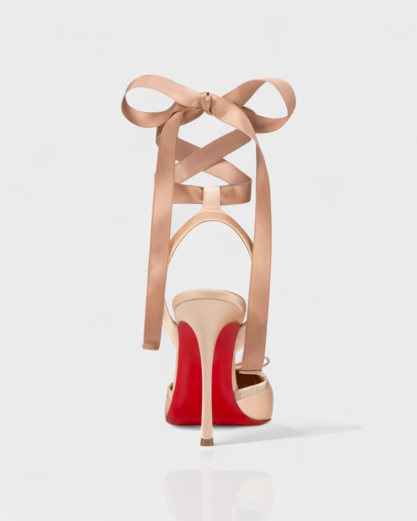 BREN Red Sole Ballet Lace-Up Stiletto Heels