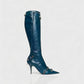 WENA Studded Pointed Toe Knee-High Boots