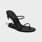 MALAYA Fang Sculpted Heel Sandals