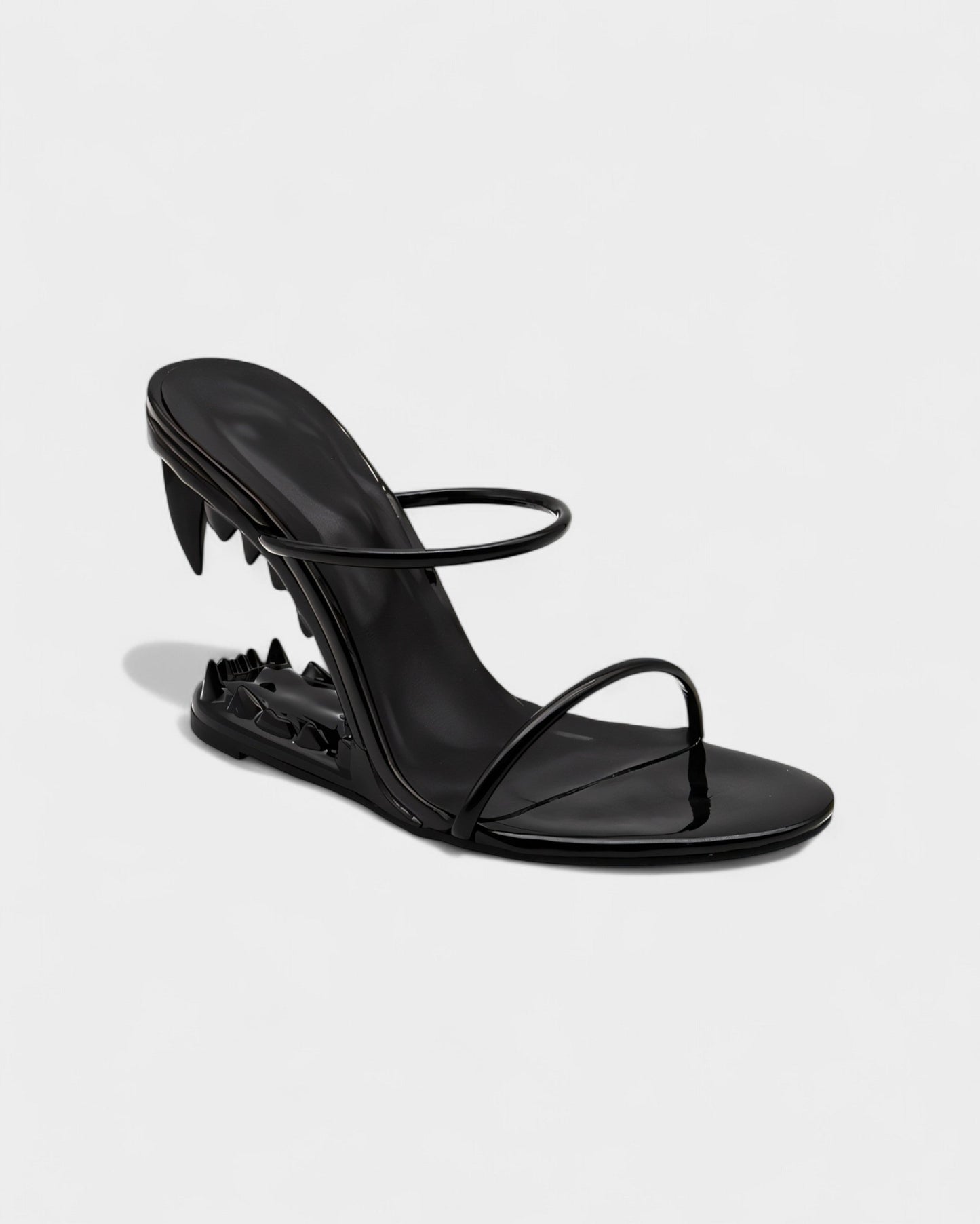 MALAYA Fang Sculpted Heel Sandals