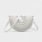CANYA Textured Half-Moon Crossbody Clutch