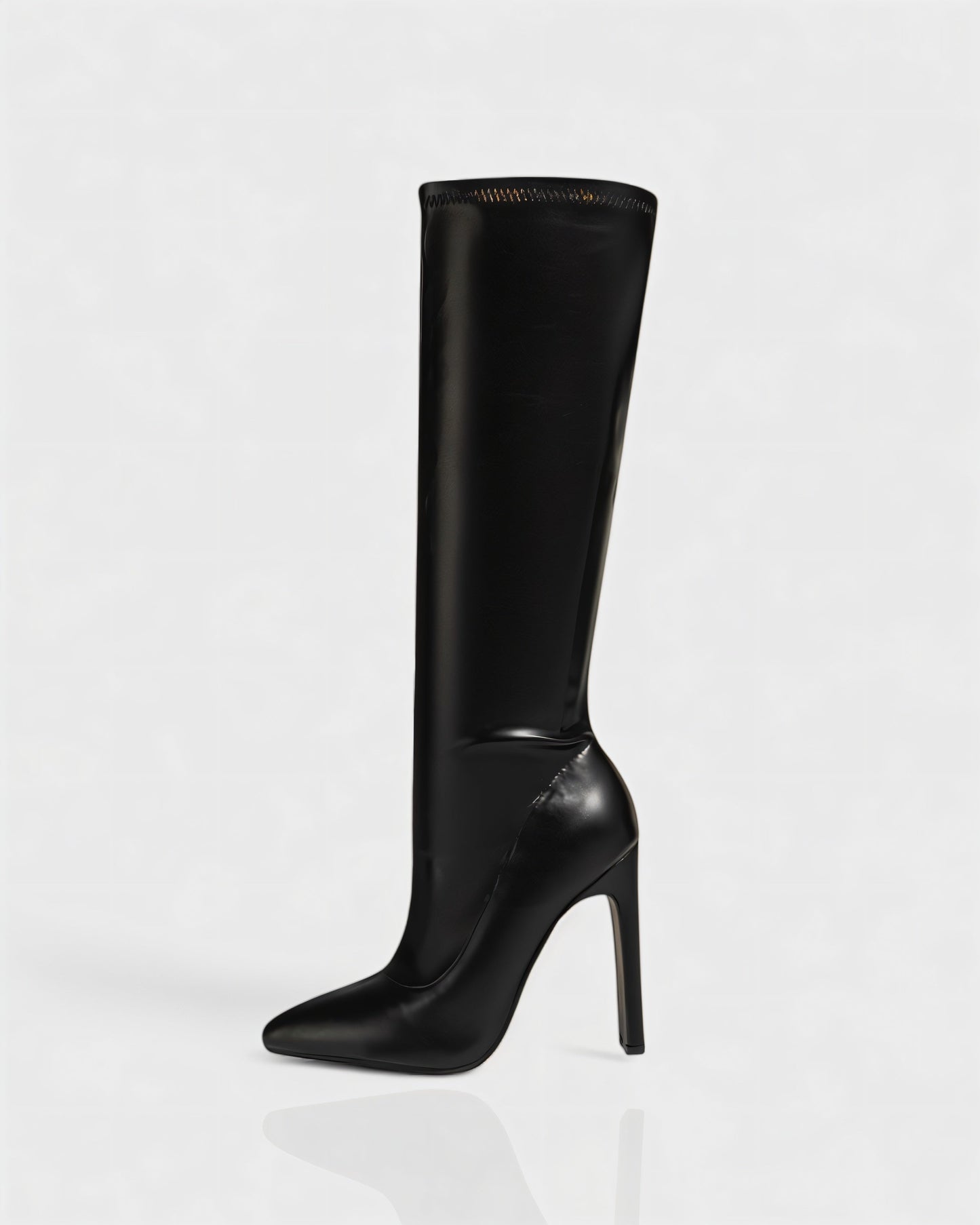 CHARLIE Faux Leather Knee-High Boots