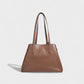 ORLINA Faux Suede Tote with Top Turn-Lock