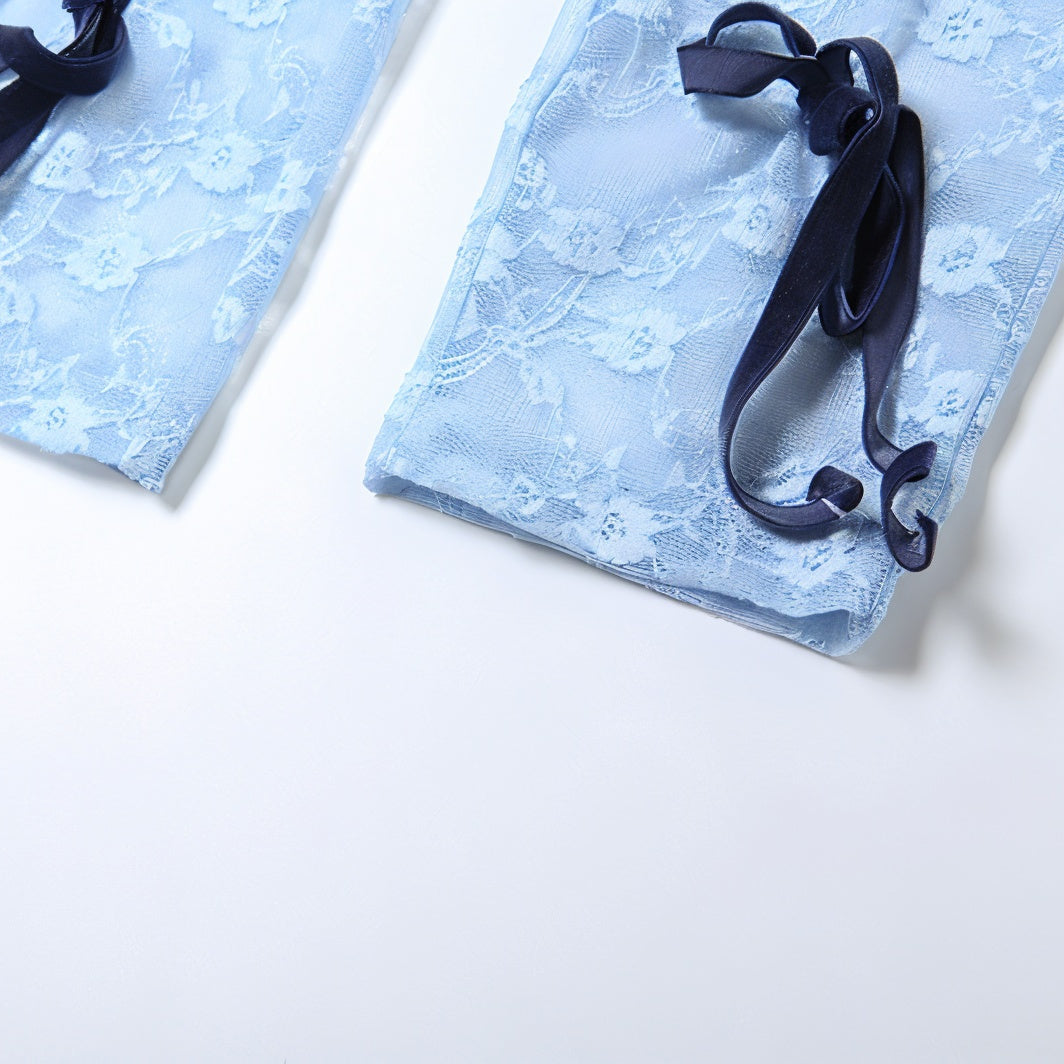 ELINA Lace Ribbon Jumpsuit