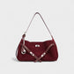 ELENA Turn-Lock Faux Suede Mini Bag