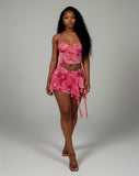 DELILAH Camisole Top & Ruffle Mini Skirt Set