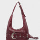 ALEXIS Retro Faux Leather Shoulder Bag