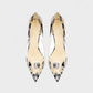 DALYA Transparent Pointed-Toe Leopard Heels