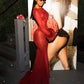 ELLA Sheer Mesh Maxi Dress