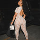 KALINA Open Back Lace Jumpsuit