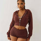 NARYA Cropped Hoodie & Mini Short Set
