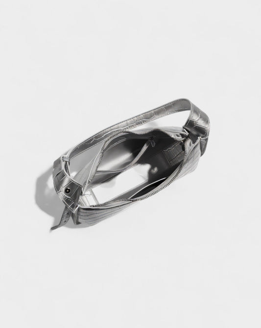 CIANNA Croc-Embossed Faux Leather Bag