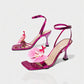 VIONA Orchid Bloom Ankle Strap Heels