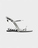 MALAYA Fang Sculpted Heel Sandals