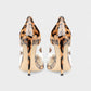 DALYA Transparent Pointed-Toe Leopard Heels