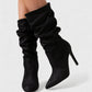 SANYA Slouchy Pointed-Toe Stiletto Boots