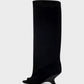 HELIRA Peep Toe Wedge Knee High Boots