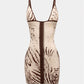 EMILIA Zebra Print Bodycon Mini Dress
