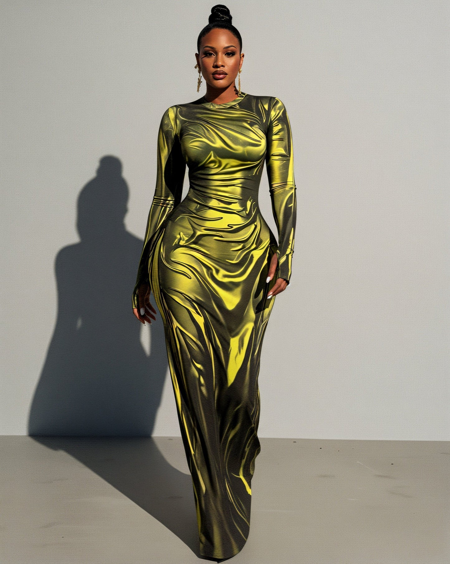 KASSIDY Illusion Maxi Dress