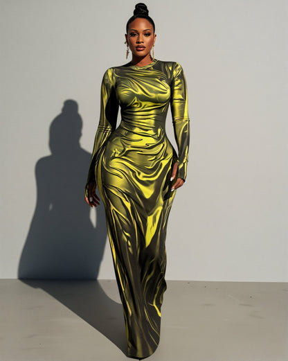 KASSIDY Illusion Maxi Dress