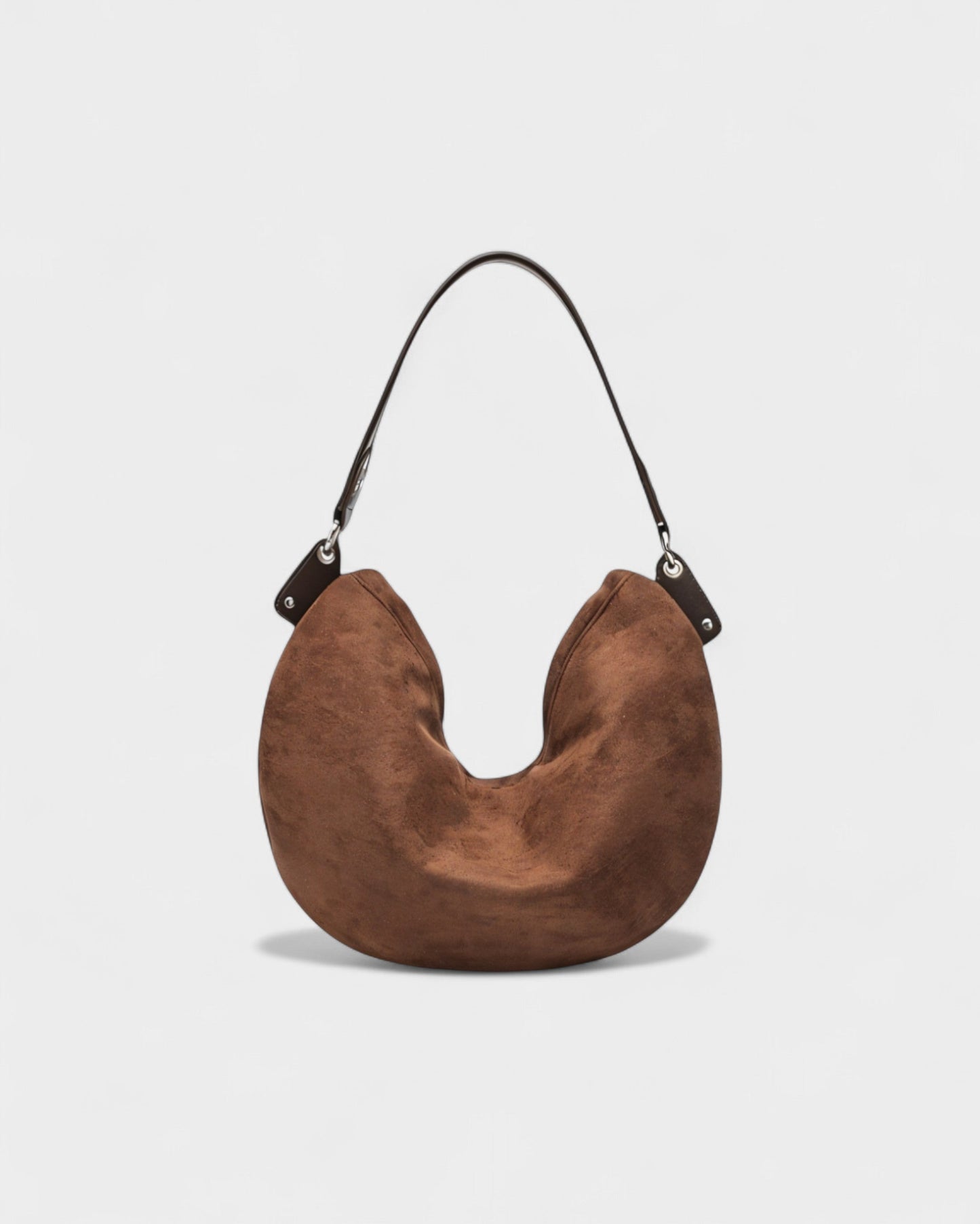 CORINA Studded Suede Shoulder Bag