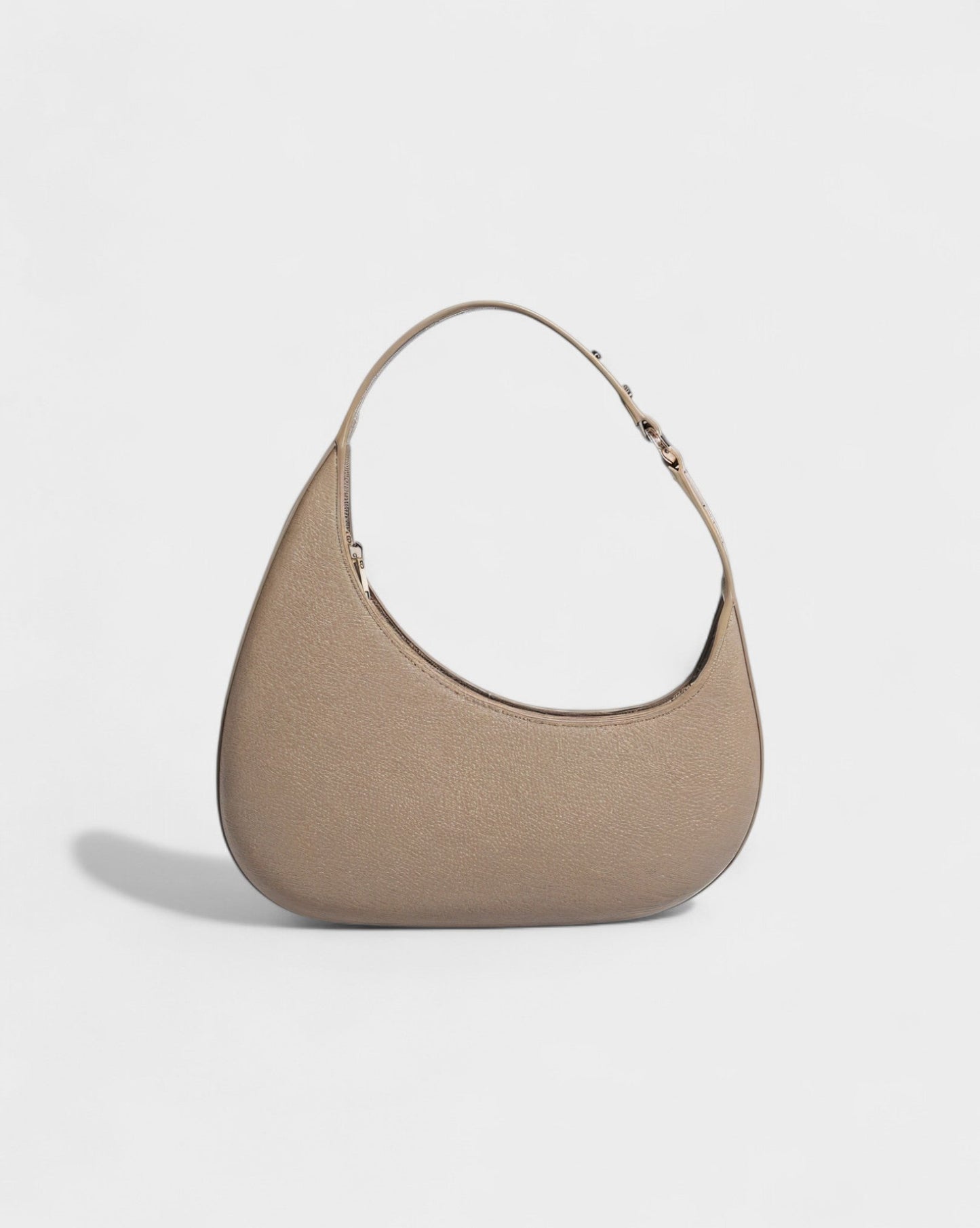 BELVIA Faux Leather Crescent Bag