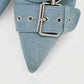 MARILYN Buckle Strap Pointed-Toe Stiletto Heels
