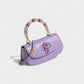 ZARLA Bamboo Handle Faux Leather Bag