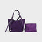 THESSA Faux Suede Shoulder Bag