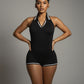 JEYNE Backless Halter Sleeveless Romper