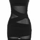 IRIS Mesh-cutout Mini Dress