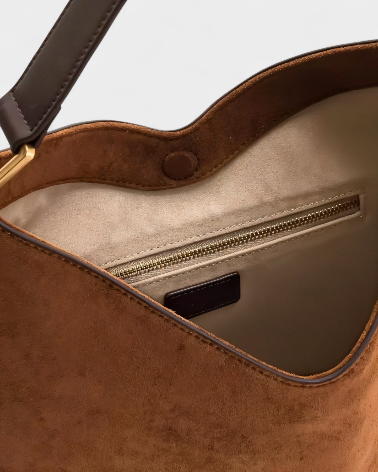 KALIYA Faux Suede Hobo Shoulder Bag