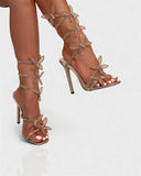 DAISY Butterfly Embellished Stiletto Heels