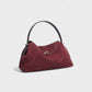 OLGA Structured Faux Suede Handle Bag