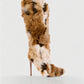ALBA Multicoloured Faux Fur Boots