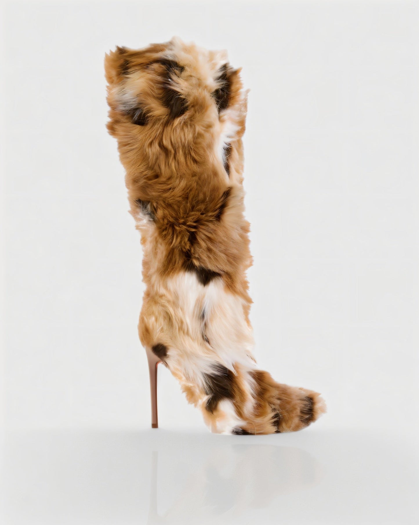 ALBA Multicoloured Faux Fur Boots