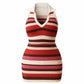 ROMANA Knit Crochet Halter Dress