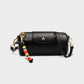MIRNA Cylinder Bag with Beaded Charm Strap