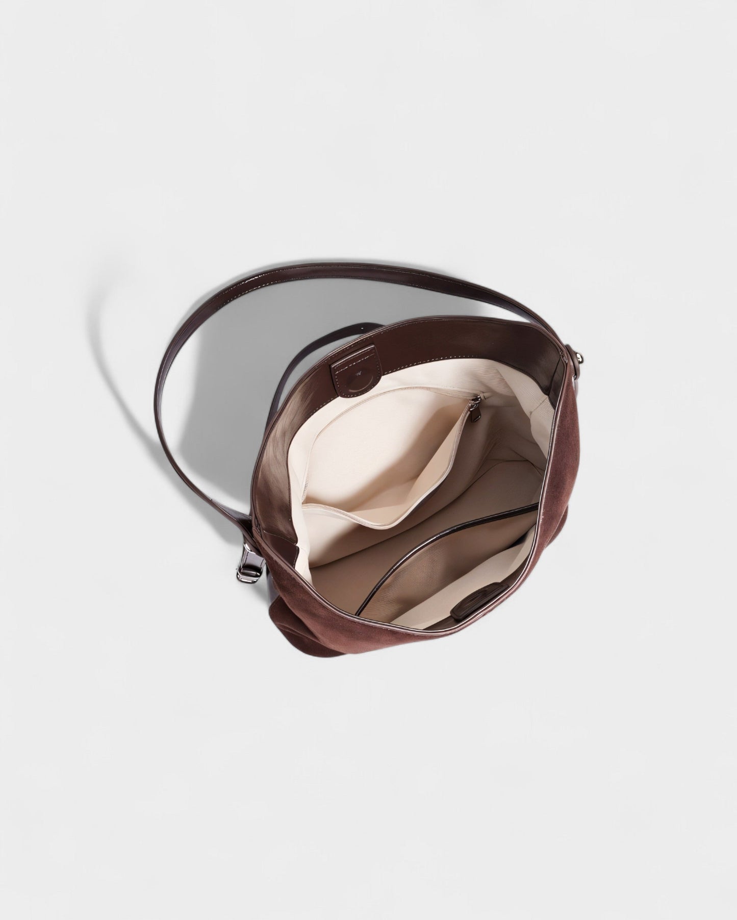 AYLIN Faux Suede Slouch Shoulder Bag